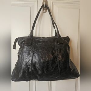 Hobo International Black Leather  Shoulder Bag